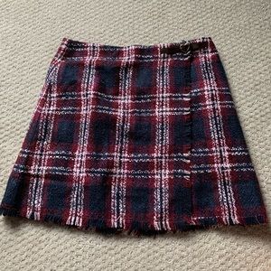 NWOT Lands end plaid wrap skirt 14 kids/S